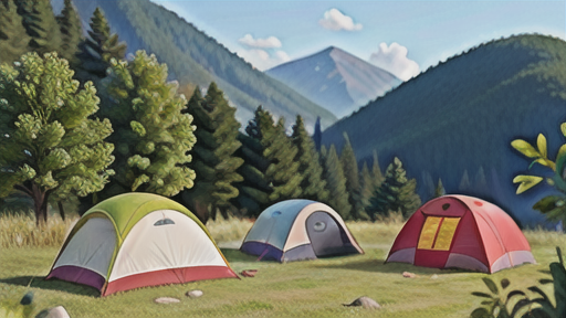 キャンプでDIYギアが活躍するシーン