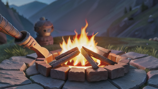 チャークロスを使った焚き火の始め方