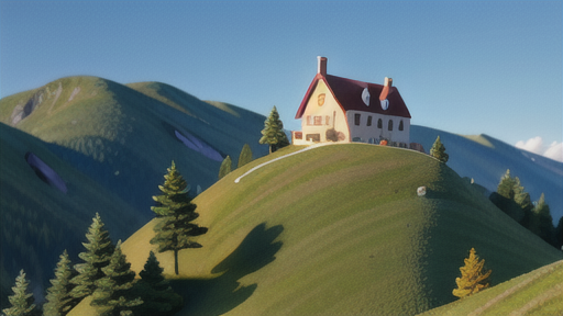 モノポール型：設営が手軽な1本ポール構造