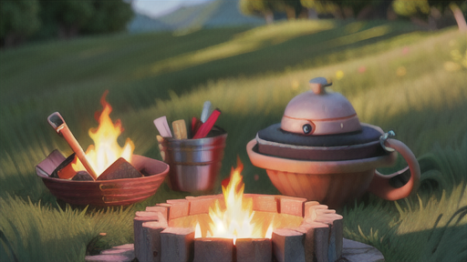 ティンダーポーチを使った火おこし