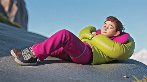 化繊を使用した寝袋とウェア