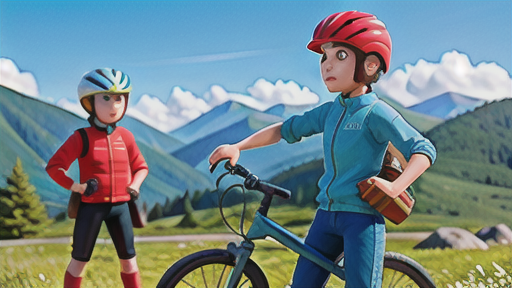 安全なサイクリングのための必須装備:ヘルメットとタイヤチューブ