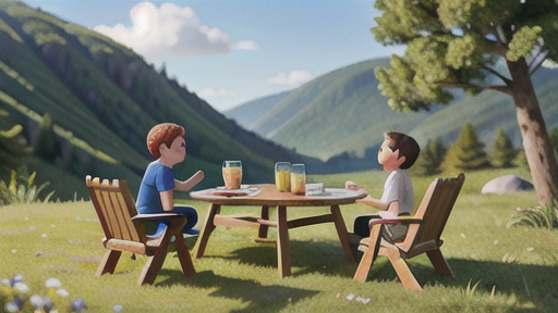 ハブ構造のキャンプギア: テーブル、チェア、コット