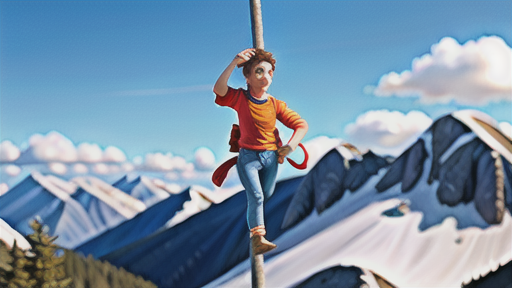 ポールへの通し方