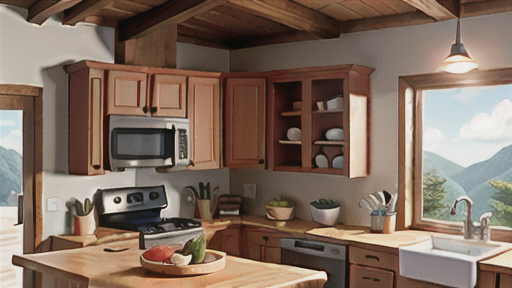 キッチンエリアの動線設計