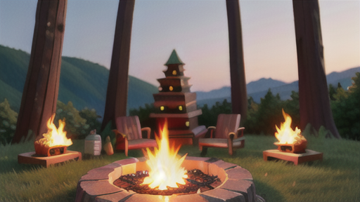 焚き火におけるスタッキング